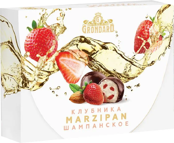 №1 TM Grondard       (10185) Конфеты глазированные Марципановые Клубника и Шампанское, 98г в Прокопьевске
